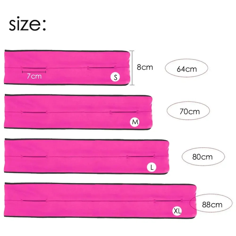 Professional Running Waist Bag Men Women Gym Sports Bag Trail Invisible Mobile Phone Money Running Belt Fanny Waist Pack