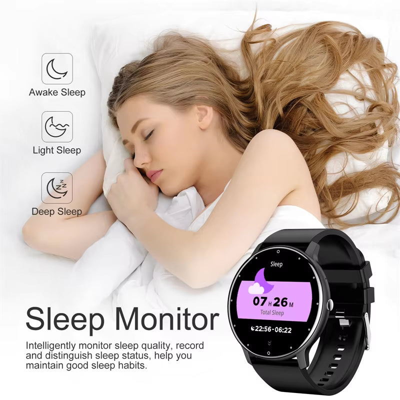 Smart Watch Women Men Full Touch Screen Bluetooth Call Smartwatch Waterproof Sports Fitness Tracker Watches for Android Ios