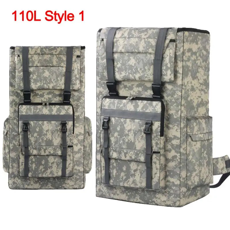 110L 130L Men Hiking Bag Camping Backpack Large Men Outdoor Climbing Trekking Travel Rucksack Tactical Bags Luggage Bag XA860WA