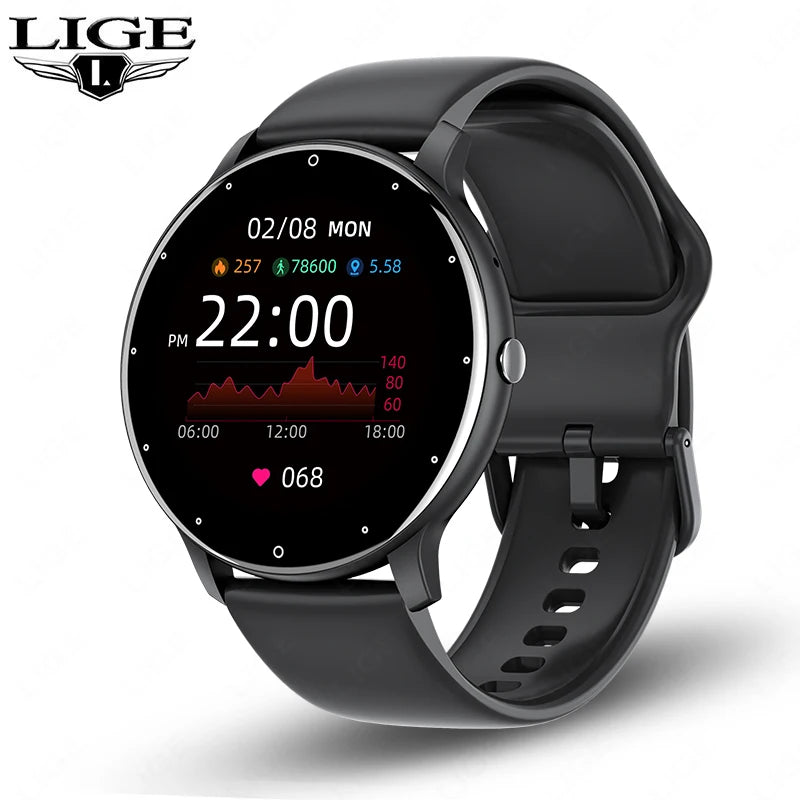 Smart Watch Women Men Full Touch Screen Bluetooth Call Smartwatch Waterproof Sports Fitness Tracker Watches for Android Ios