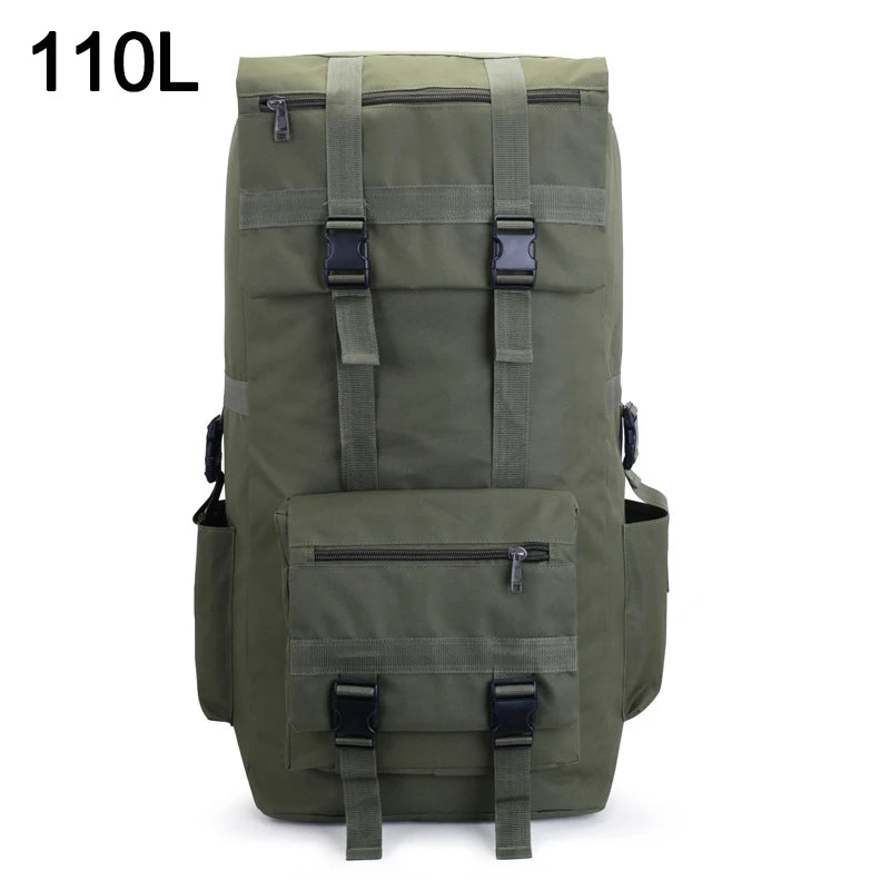 110L 130L Men Hiking Bag Camping Backpack Large Men Outdoor Climbing Trekking Travel Rucksack Tactical Bags Luggage Bag XA860WA