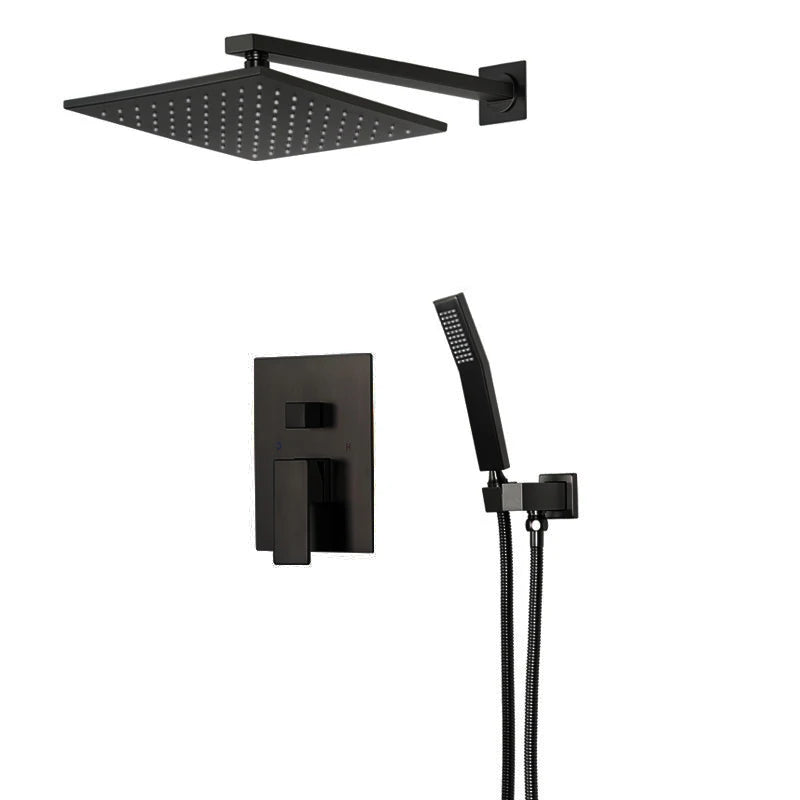 Thermostatic Shower Faucet Chrome Bathroom Shower Mixer Set Waterfall Rain Shower System Bathtub Faucet Taps