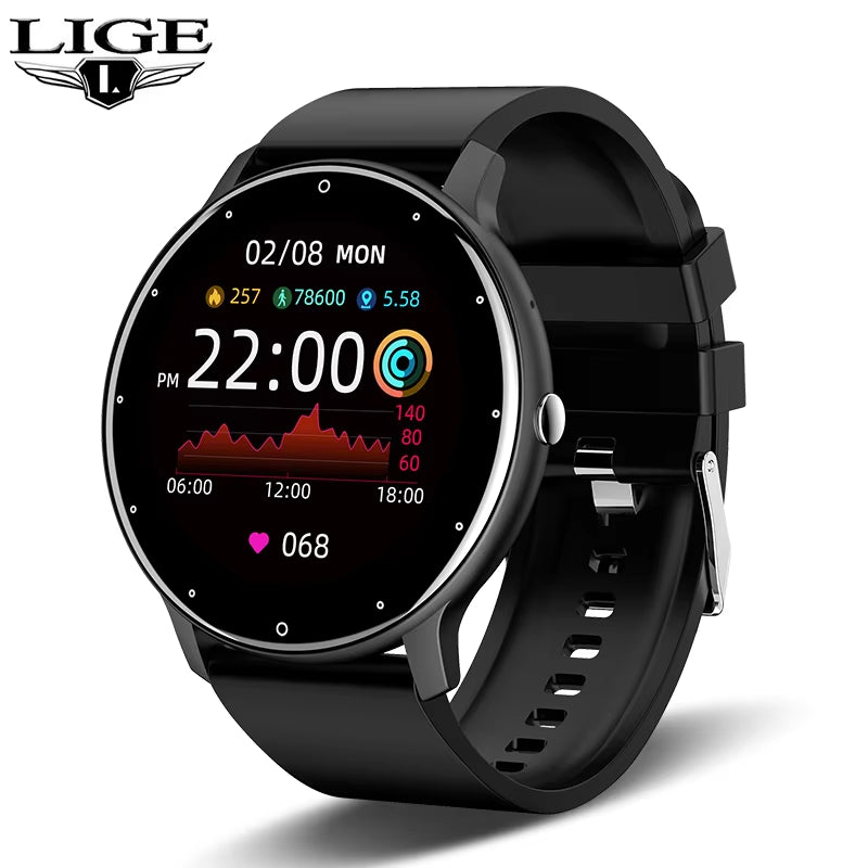 Smart Watch Women Men Full Touch Screen Bluetooth Call Smartwatch Waterproof Sports Fitness Tracker Watches for Android Ios