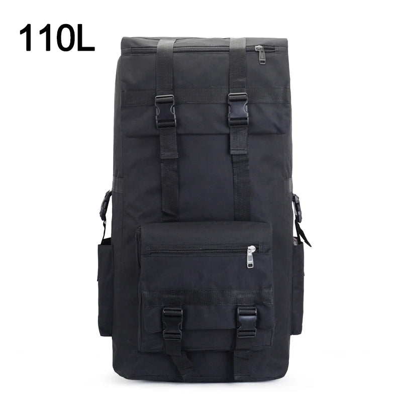 110L 130L Men Hiking Bag Camping Backpack Large Men Outdoor Climbing Trekking Travel Rucksack Tactical Bags Luggage Bag XA860WA