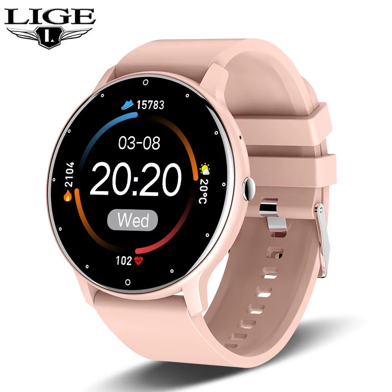 Smart Watch Women Men Full Touch Screen Bluetooth Call Smartwatch Waterproof Sports Fitness Tracker Watches for Android Ios
