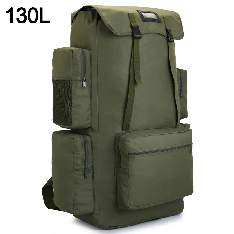 110L 130L Men Hiking Bag Camping Backpack Large Men Outdoor Climbing Trekking Travel Rucksack Tactical Bags Luggage Bag XA860WA