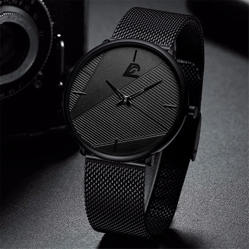 Reloj Hombre Watches Mens 2023 Minimalist Men'S Fashion Ultra-Thin Watch Simple Men Business Quartz Wristwatch Relogio Masculino