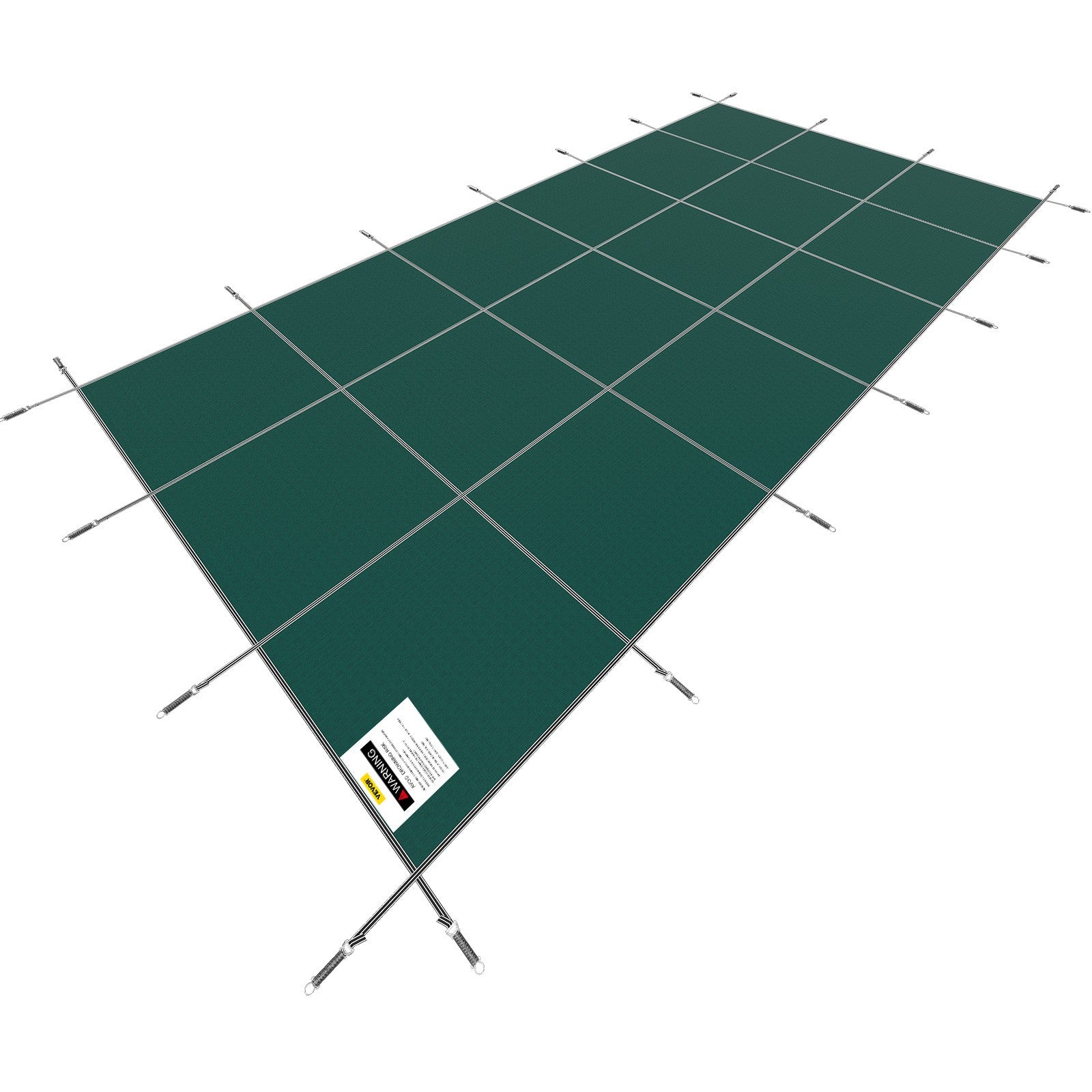 VEVOR Cubierta De Piscina Enterrada 6,7X12,8 M Cubierta De Seguridad Rectangular