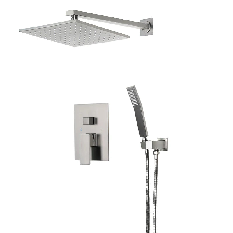 Thermostatic Shower Faucet Chrome Bathroom Shower Mixer Set Waterfall Rain Shower System Bathtub Faucet Taps