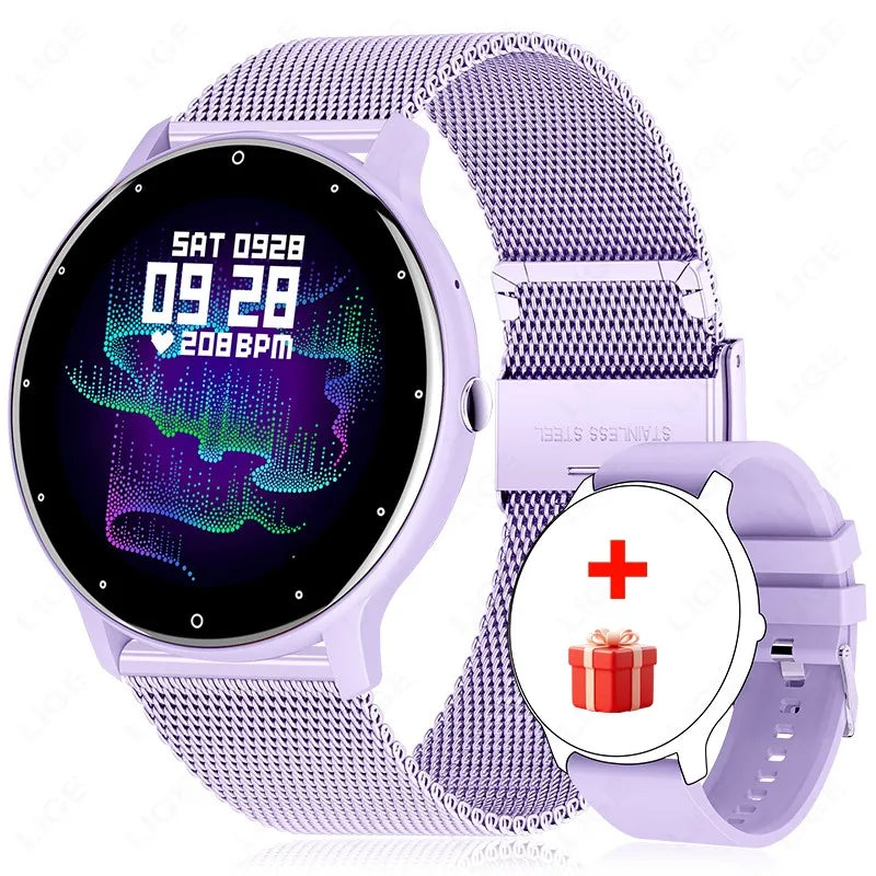 Smart Watch Women Men Full Touch Screen Bluetooth Call Smartwatch Waterproof Sports Fitness Tracker Watches for Android Ios