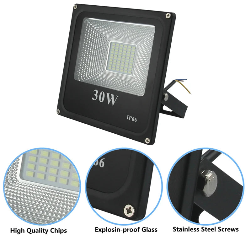 220V 230V 240V LED Flood Light 30W 150W 500W 1500W 2500W Floodlights Lamp Waterproof Reflector Led Exterior Outdoor Spotlight