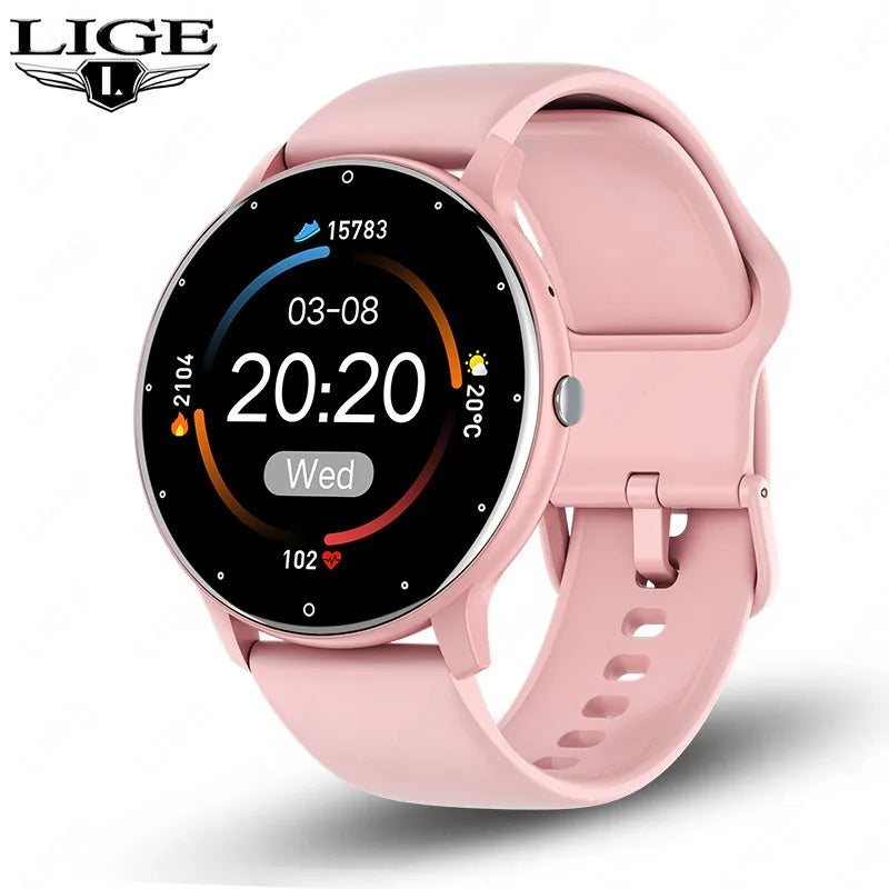 Smart Watch Women Men Full Touch Screen Bluetooth Call Smartwatch Waterproof Sports Fitness Tracker Watches for Android Ios