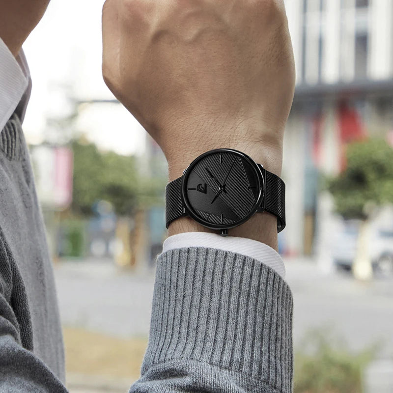 Reloj Hombre Watches Mens 2023 Minimalist Men'S Fashion Ultra-Thin Watch Simple Men Business Quartz Wristwatch Relogio Masculino