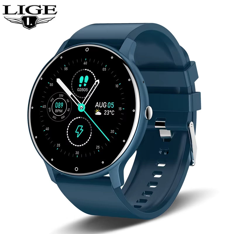 Smart Watch Women Men Full Touch Screen Bluetooth Call Smartwatch Waterproof Sports Fitness Tracker Watches for Android Ios