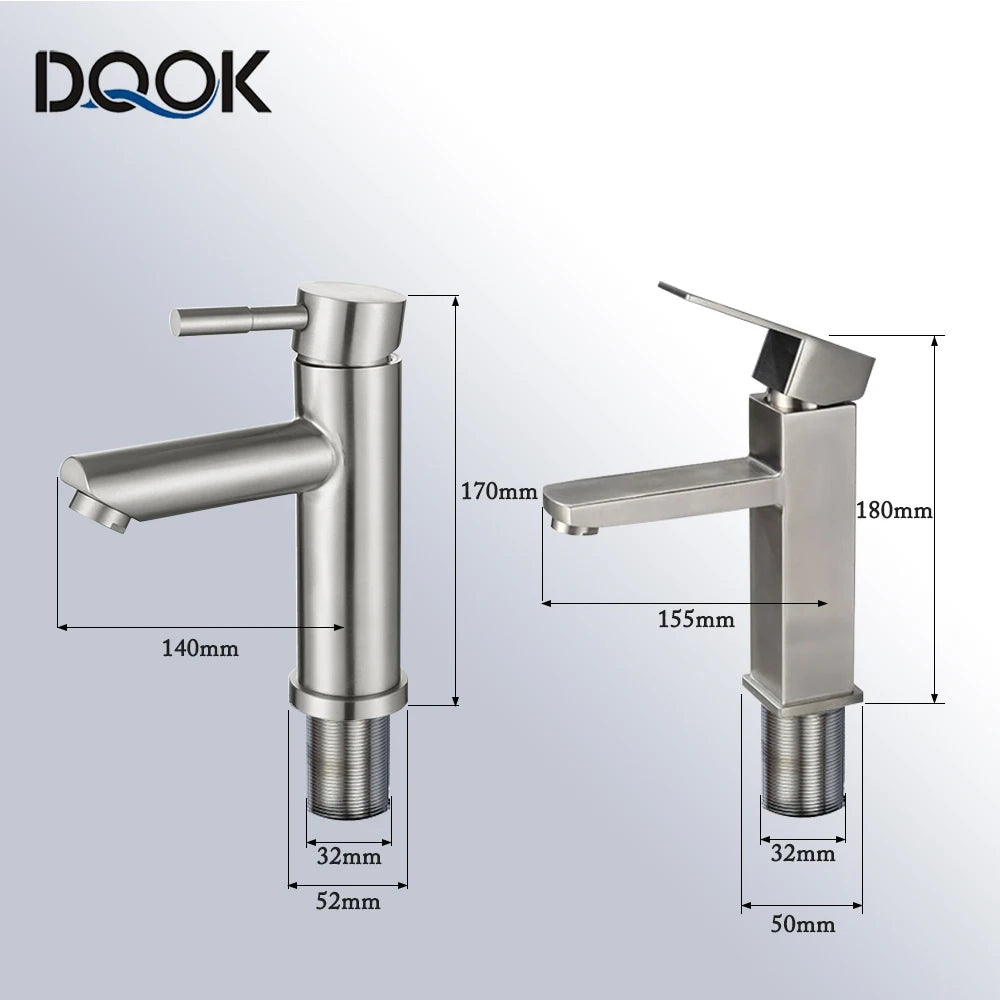 Basin Sink Bathroom Faucet Deck Mounted Hot Cold Water Basin Mixer Taps Matte Black Lavatory Sink Tap Crane（Hose Not Include）