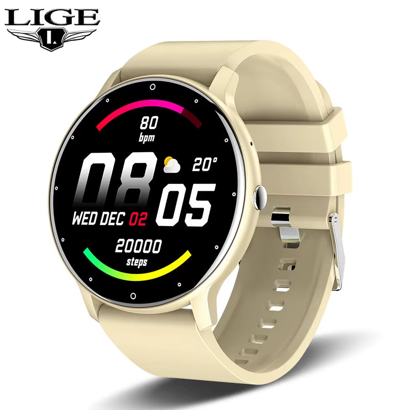 Smart Watch Women Men Full Touch Screen Bluetooth Call Smartwatch Waterproof Sports Fitness Tracker Watches for Android Ios