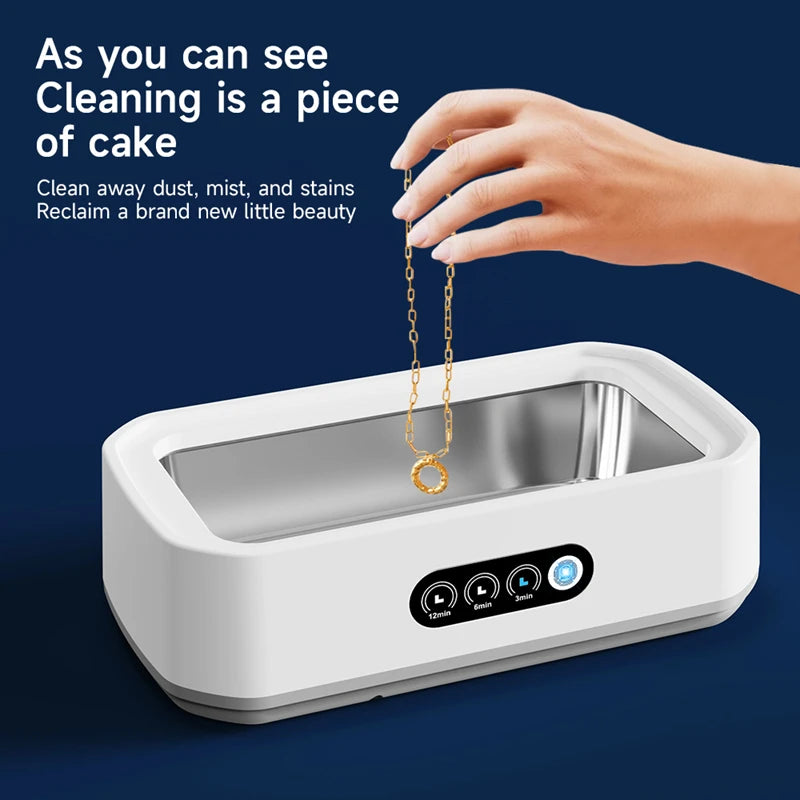 650Ml Adjustable Large Capacity Ultrasonic Cleaner Fast Powerful Jewelry Brace Glasses Jewelry Cleaning Machine Household 2026